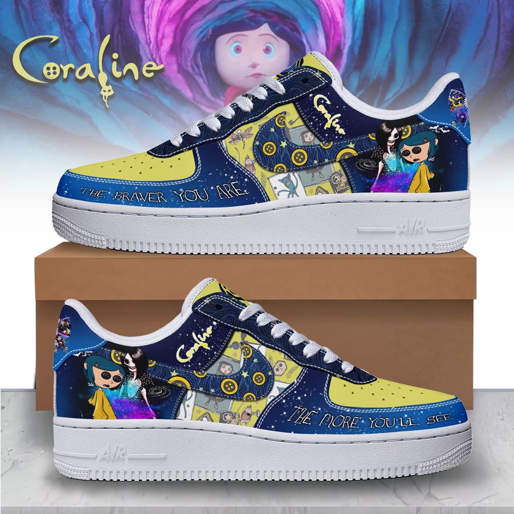JWFancy Coraline x Halloween Air Low-Top Sneakers Shoes For Men And Women
