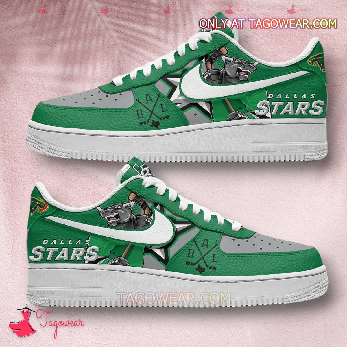 JWFancy Dallas Stars Air Low-Top Sneakers Shoes For Men And Women