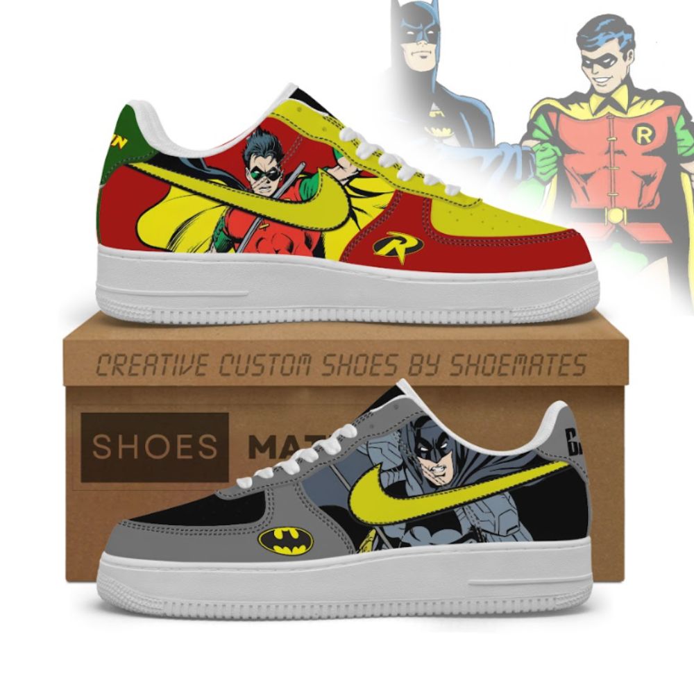 JWFancy DC Batman Vs Robin Air Low-Top Sneakers Shoes For Men And Women