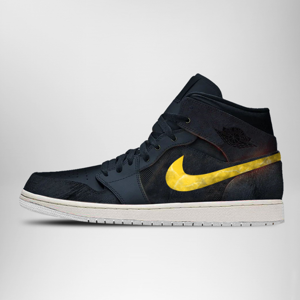 JWFancy DC Black Adam AJ1 High Sneakers Shoes For Men And Women