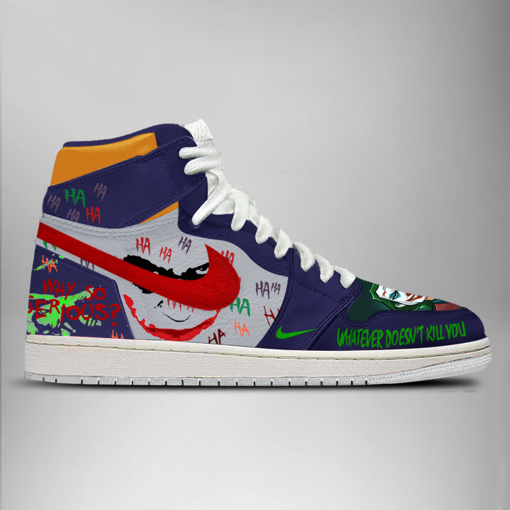 JWFancy DC Joker AJ1 High Sneakers Shoes For Men And Women