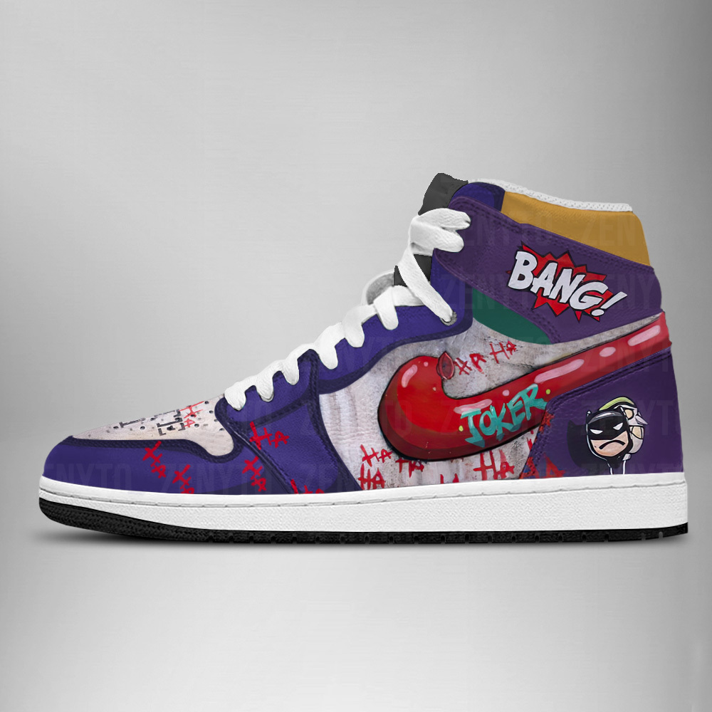 JWFancy DC Joker Batman AJ1 High Sneakers Shoes For Men And Women