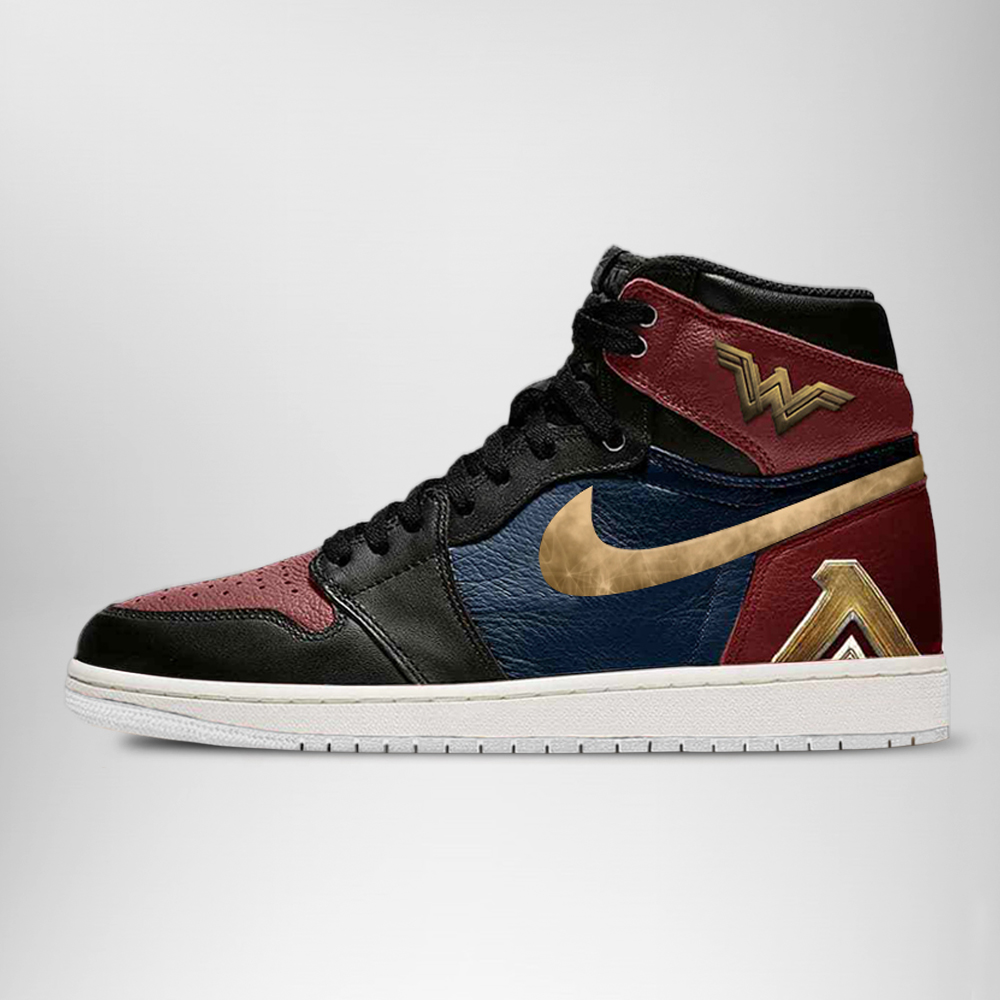 JWFancy DC Justice AJ1 High Sneakers Shoes For Men And Women