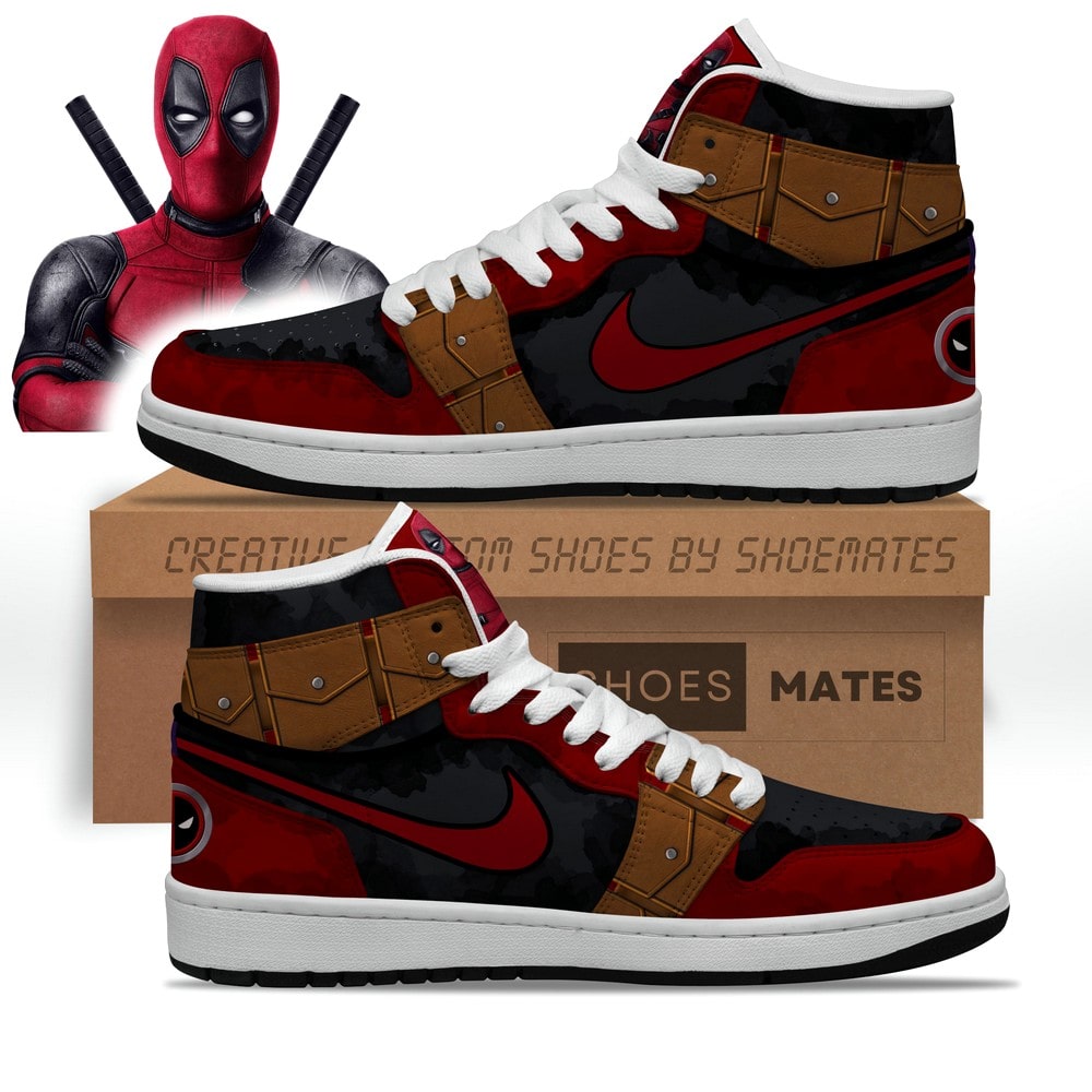 JWFancy Deadpool AJ1 High Sneakers Shoes For Men And Women