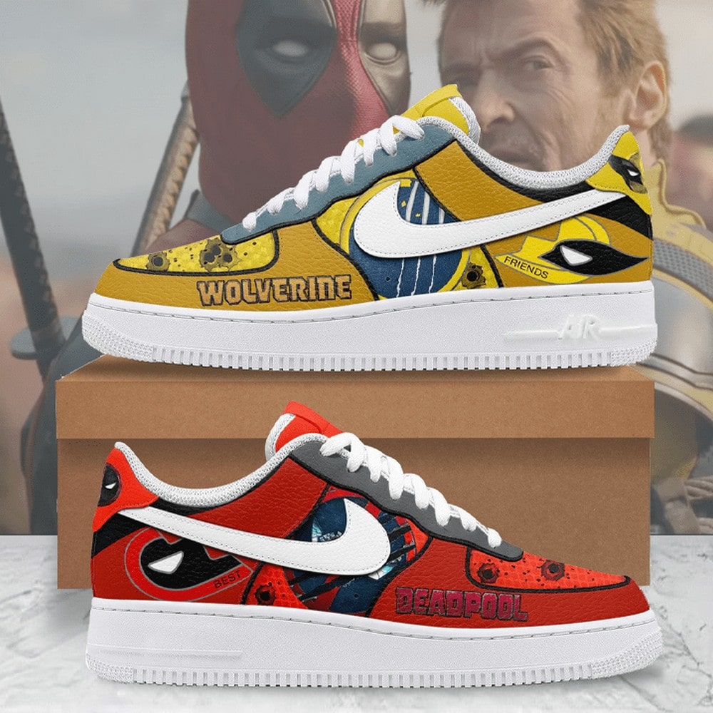 JWFancy Deadpool Vs Wolverine Air Low-Top Sneakers Shoes For Men And Women