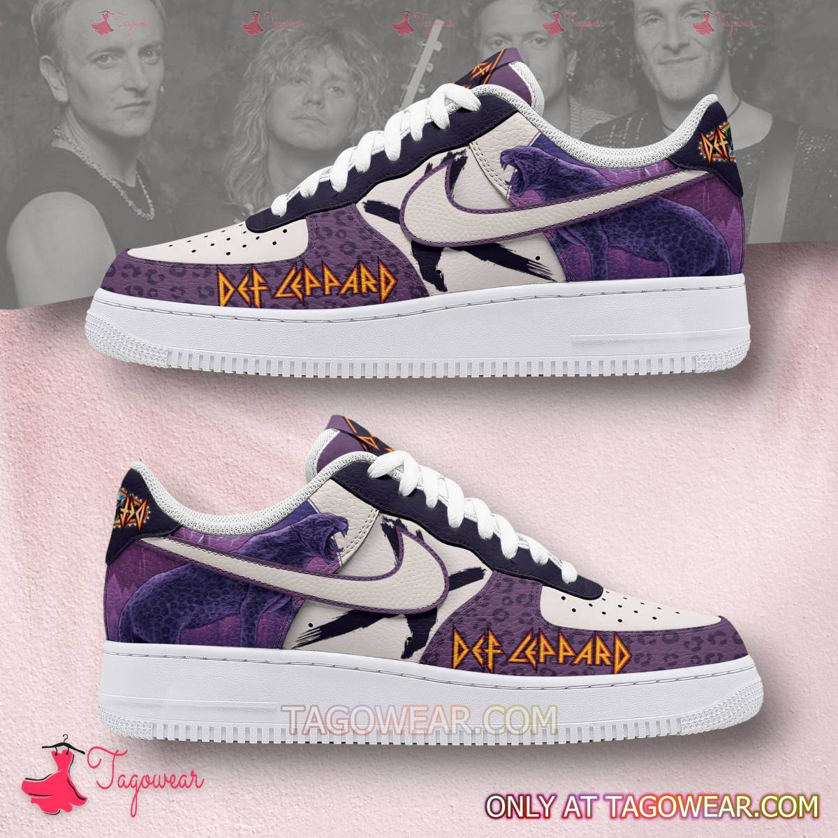 JWFancy Def Leppard Air Low-Top Sneakers Shoes For Men And Women