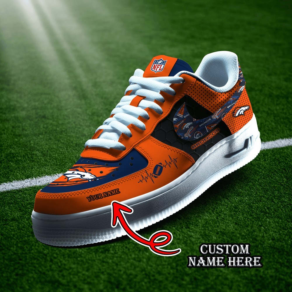 JWFancy Denver Broncos Version 7 Air Low-Top Sneakers Shoes For Men And Women