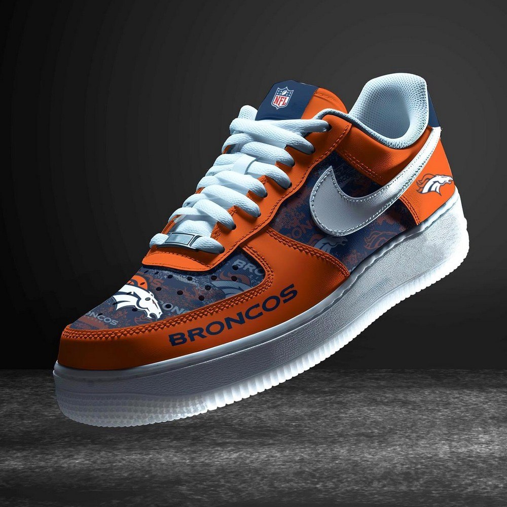JWFancy Denver Broncos Version 8 Air Low-Top Sneakers Shoes For Men And Women