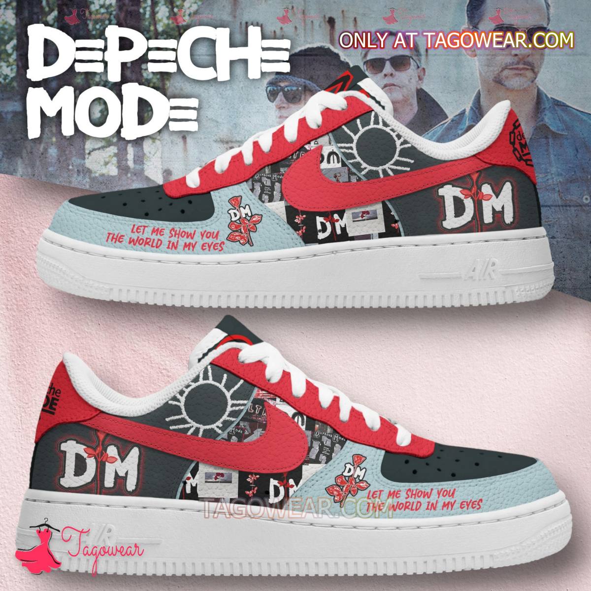 JWFancy Depeche Mode Air Low-Top Sneakers Shoes For Men And Women
