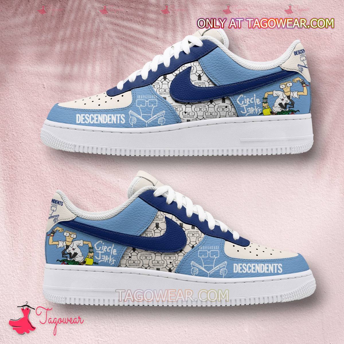 JWFancy Descendents Circle Jerks Air Low-Top Sneakers Shoes For Men And Women