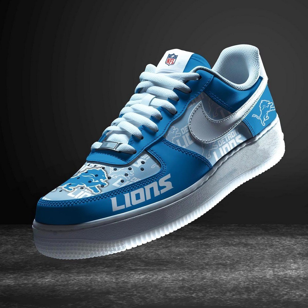 JWFancy Detroit Lions Version 11 Air Low-Top Sneakers Shoes For Men And Women