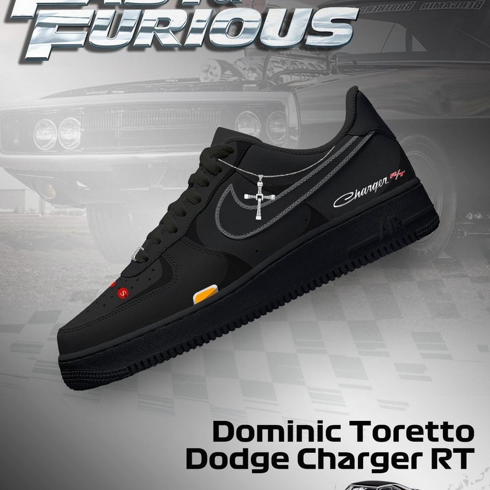 JWFancy Dominic Toretto Charger RT Air Low-Top Sneakers Shoes For Men And Women