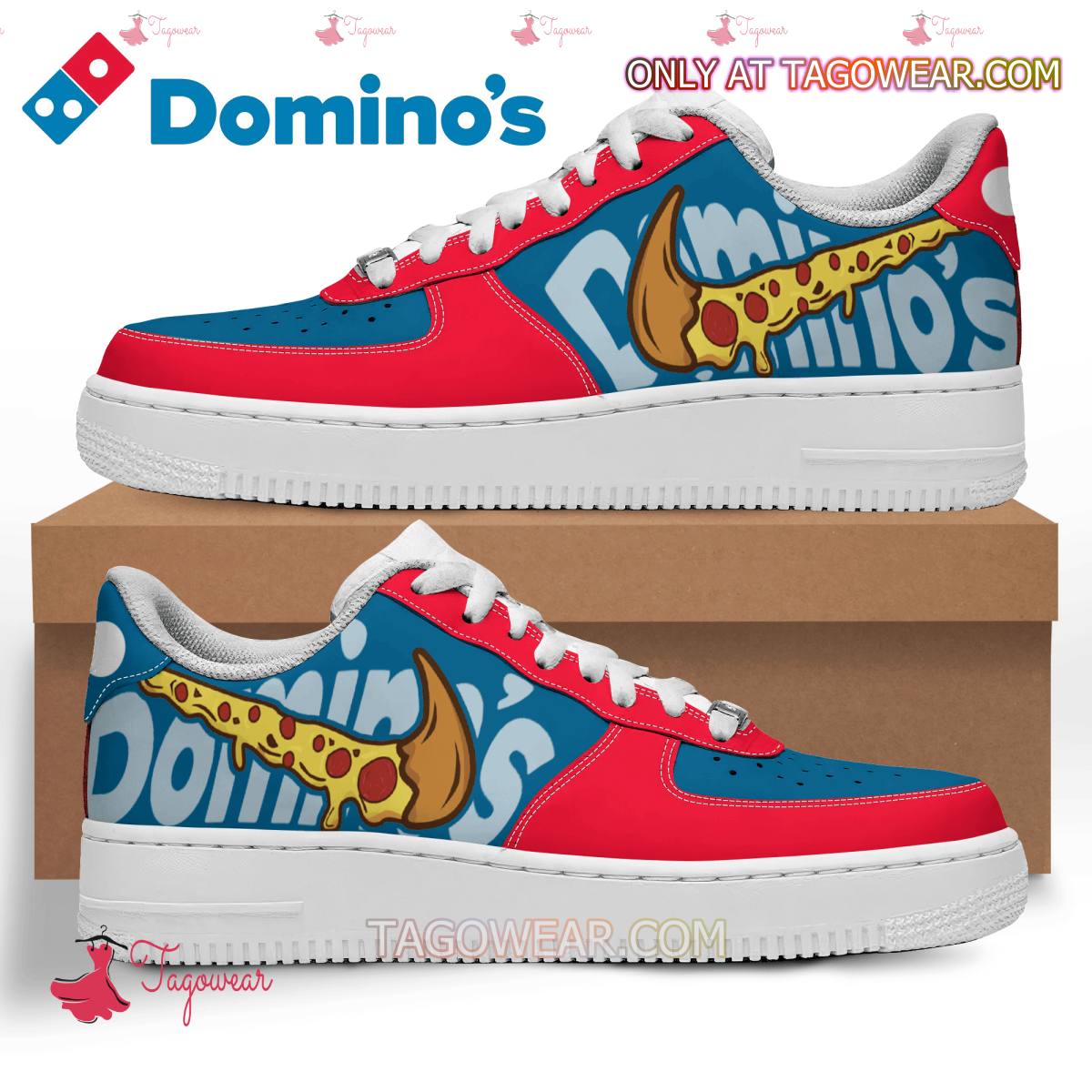 JWFancy Domino's Pizza Air Low-Top Sneakers Shoes For Men And Women