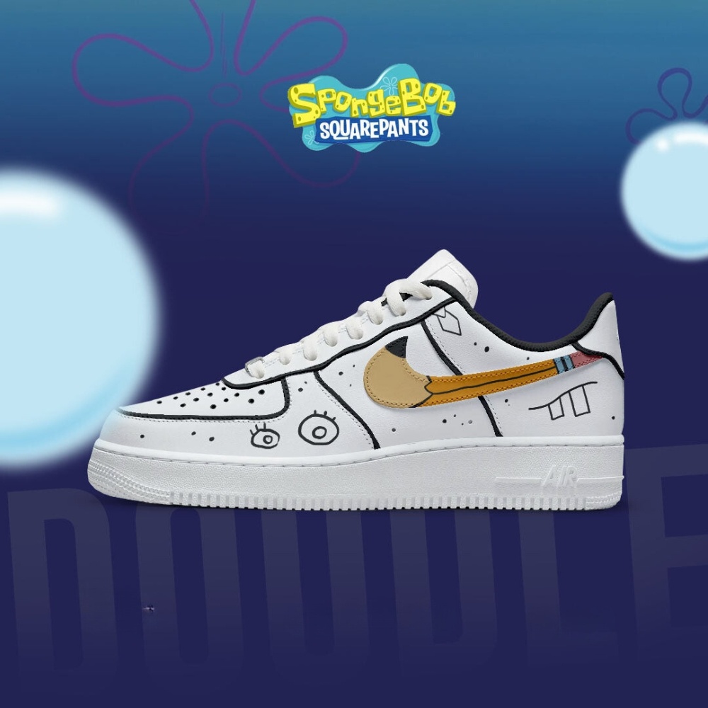 JWFancy Doodle Spongebob Squarepants Air Low-Top Sneakers Shoes For Men And Women