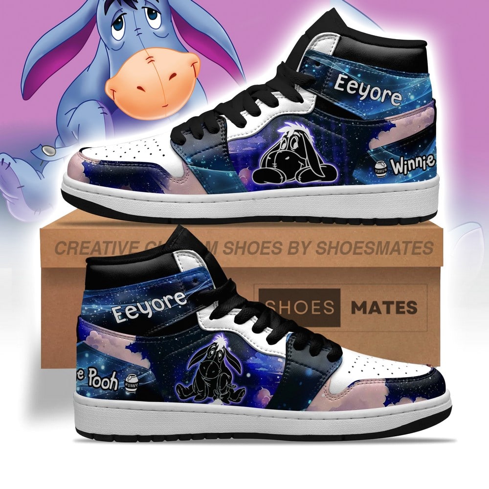 JWFancy Eeyore AJ1 High Sneakers Shoes For Men And Women