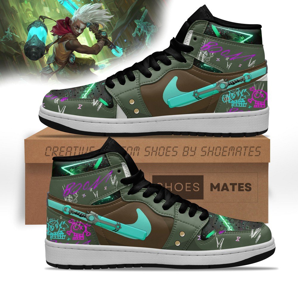 JWFancy Ekko Arcane AJ1 High Sneakers Shoes For Men And Women
