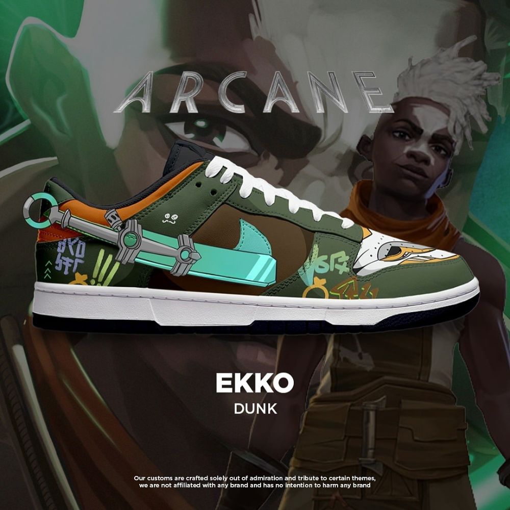 JWFancy Ekko Arcane AJ1 Low Sneakers Shoes For Men And Women