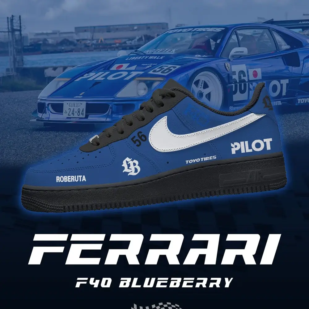 JWFancy F40 Blueberry Air Low-Top Sneakers Shoes For Men And Women