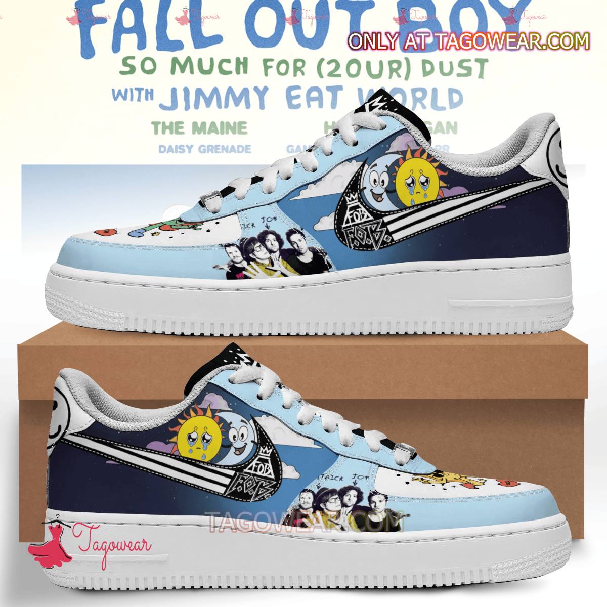 JWFancy Fall Out Boy Air Low-Top Sneakers Shoes For Men And Women