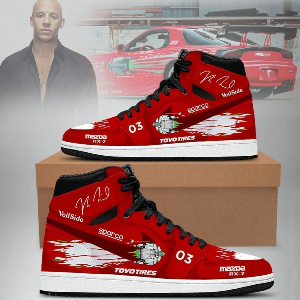 JWFancy Fast and Furious AJ1 High Sneakers Shoes For Men And Women