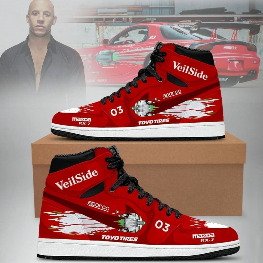 JWFancy Fast and Furious AJ1 High Sneakers Shoes For Men And Women