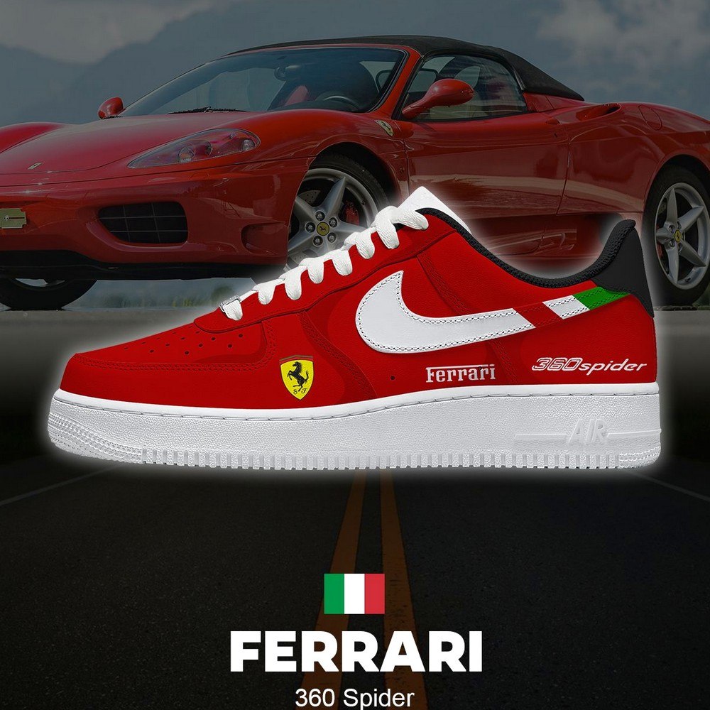 JWFancy Ferrari 360 Spider Air Low-Top Sneakers Shoes For Men And Women