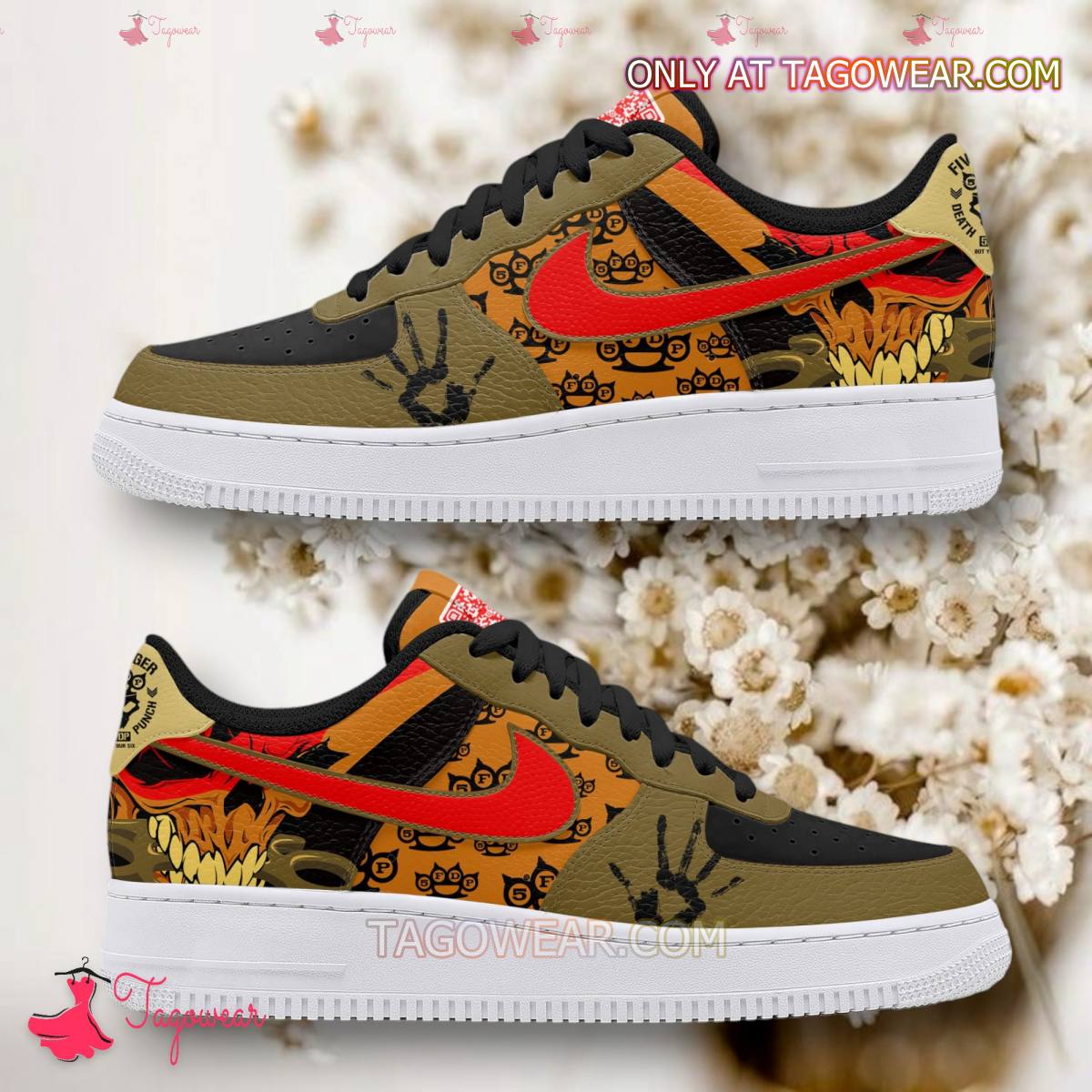 JWFancy Five Finger Death Punch 5FDP Air Low-Top Sneakers Shoes For Men And Women