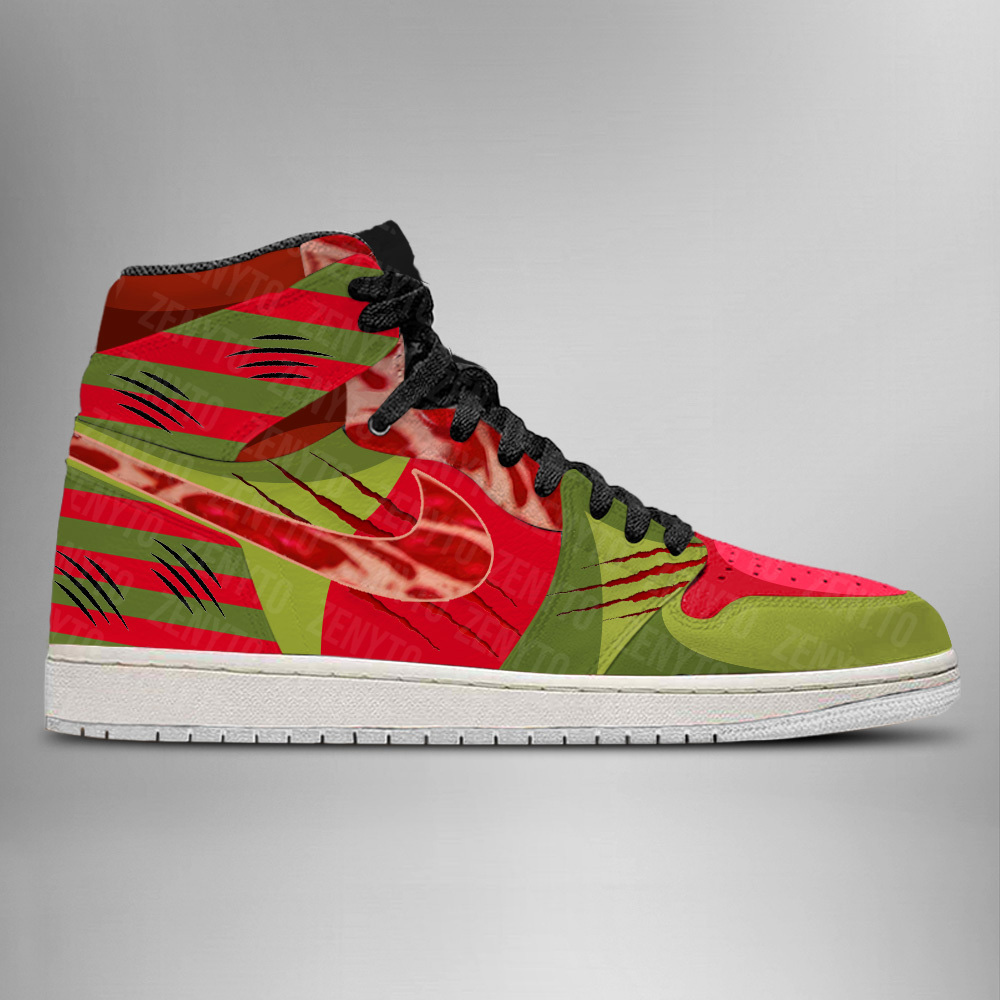 JWFancy Freddy Krueger AJ1 High Sneakers Shoes For Men And Women