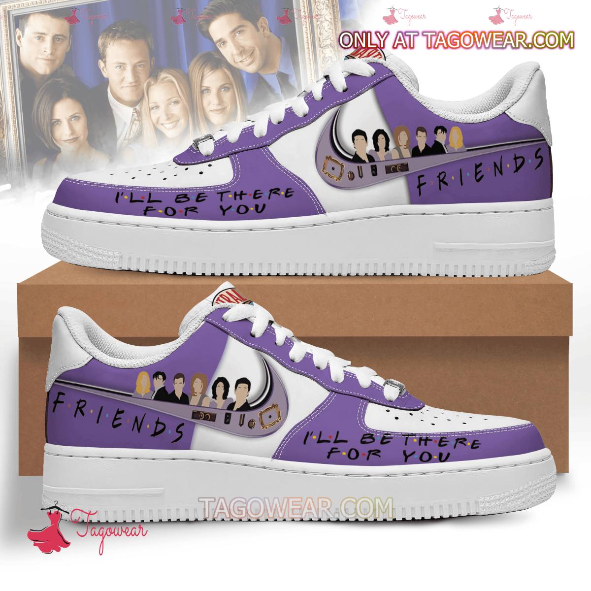 JWFancy Friends Air Low-Top Sneakers Shoes For Men And Women