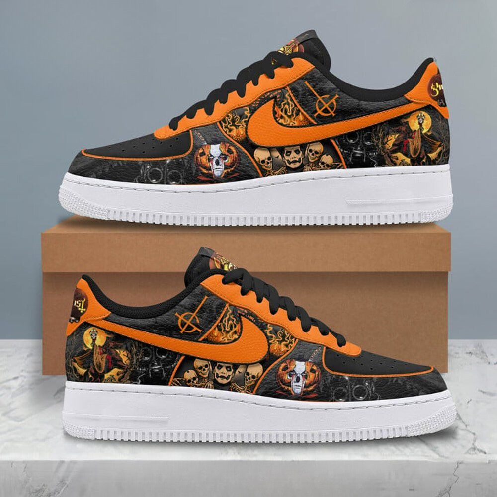 JWFancy Ghost Happy Halloween Air Low-Top Sneakers Shoes For Men And Women