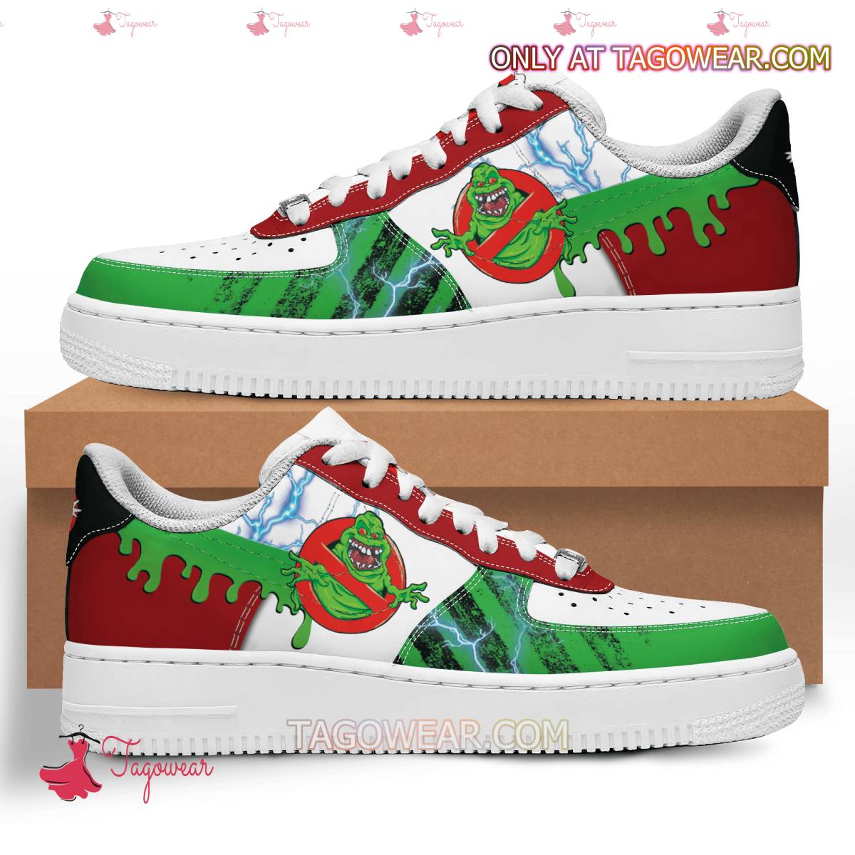 JWFancy Ghostbusters Lightning Air Low-Top Sneakers Shoes For Men And Women