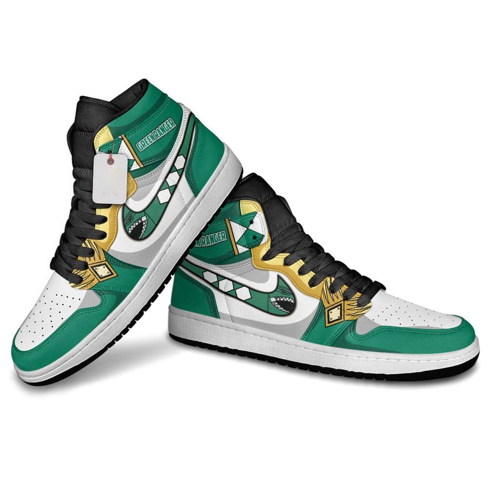 JWFancy Green Ranger AJ1 High Sneakers Shoes For Men And Women