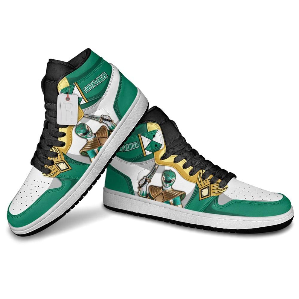 JWFancy Green Ranger AJ1 High Sneakers Shoes For Men And Women