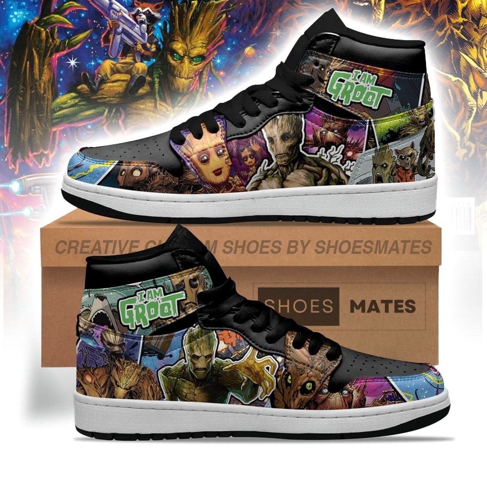 JWFancy Groot AJ1 High Sneakers Shoes For Men And Women