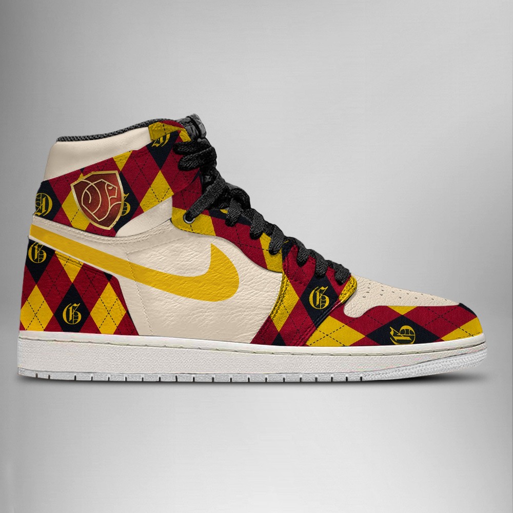 JWFancy Gryffindor AJ1 High Sneakers Shoes For Men And Women