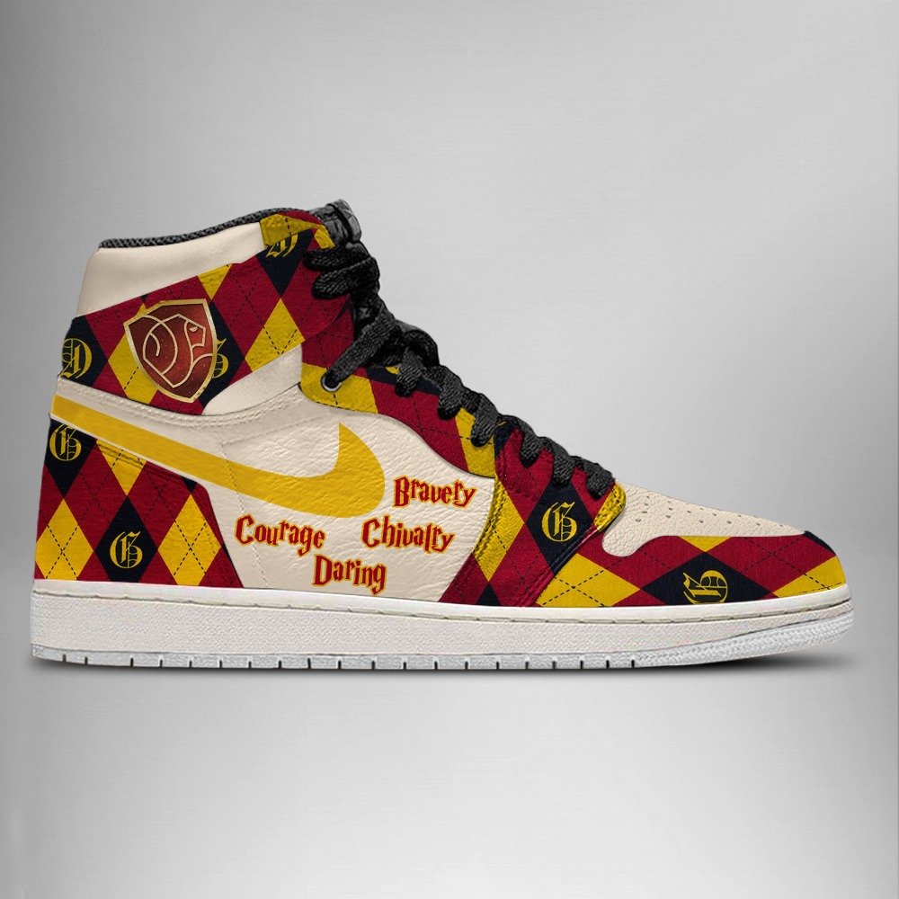 JWFancy Gryffindor Good Traits AJ1 High Sneakers Shoes For Men And Women