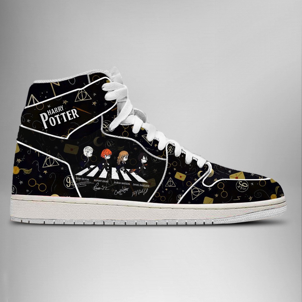 JWFancy Harry Potter Abbey Road AJ1 High Sneakers Shoes For Men And Women