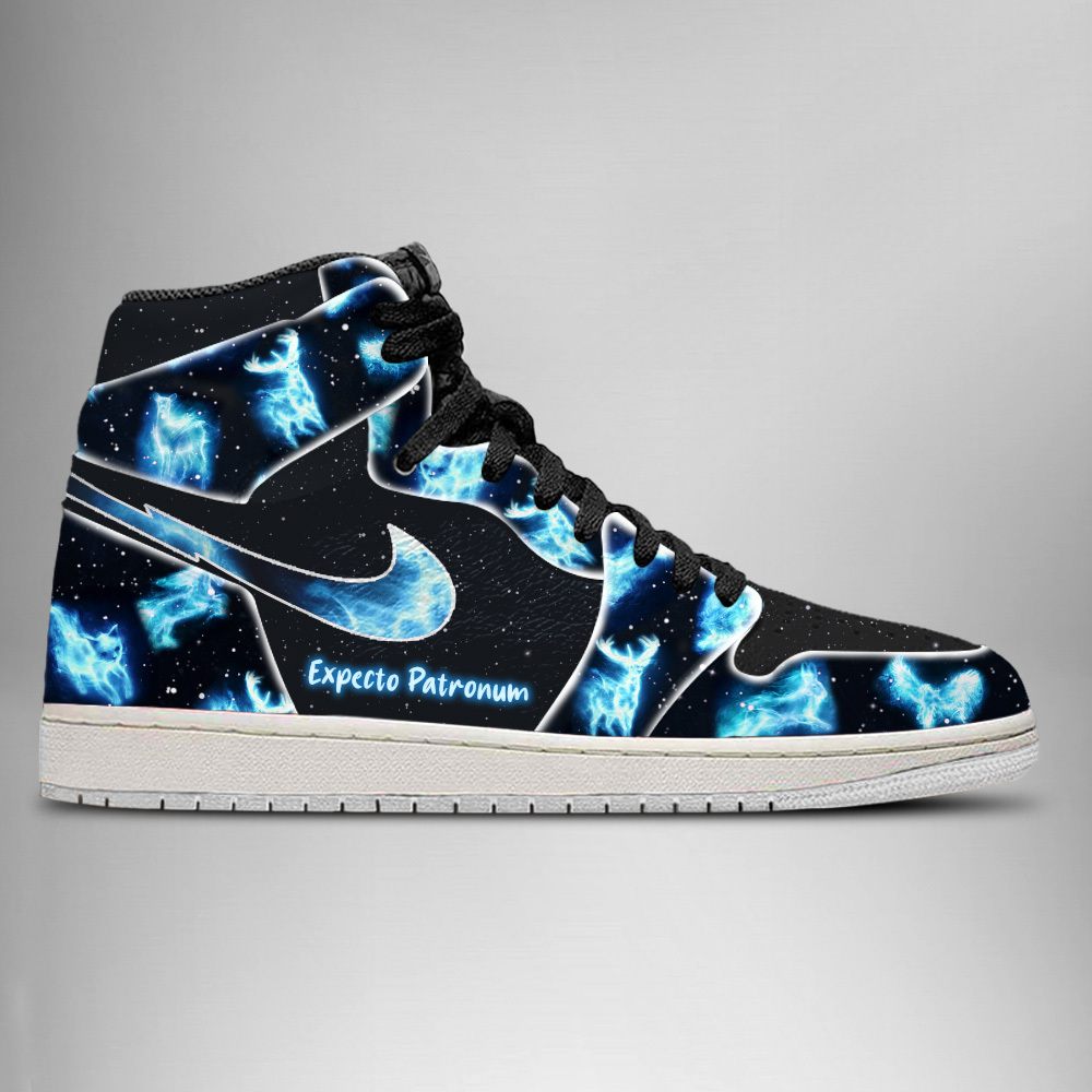 JWFancy Harry Potter Expecto Patronum AJ1 High Sneakers Shoes For Men And Women