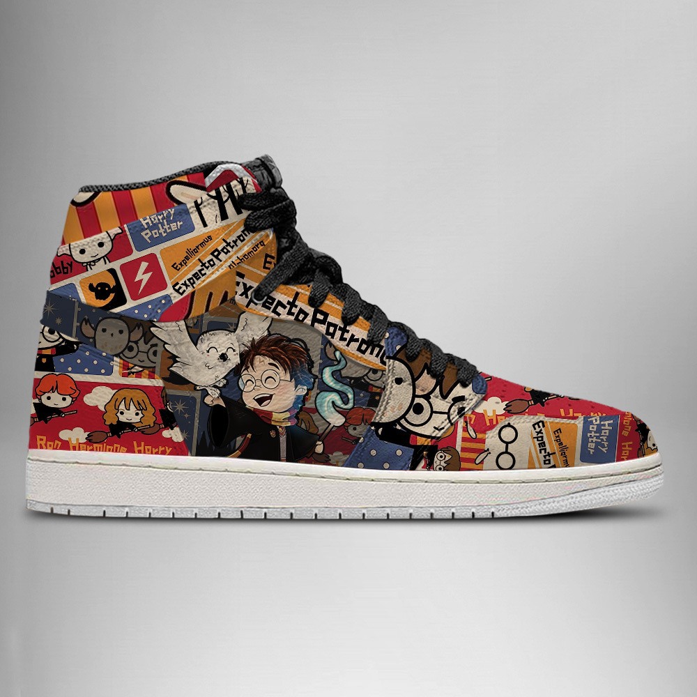 JWFancy Harry Potter x Hedwig AJ1 High Sneakers Shoes For Men And Women