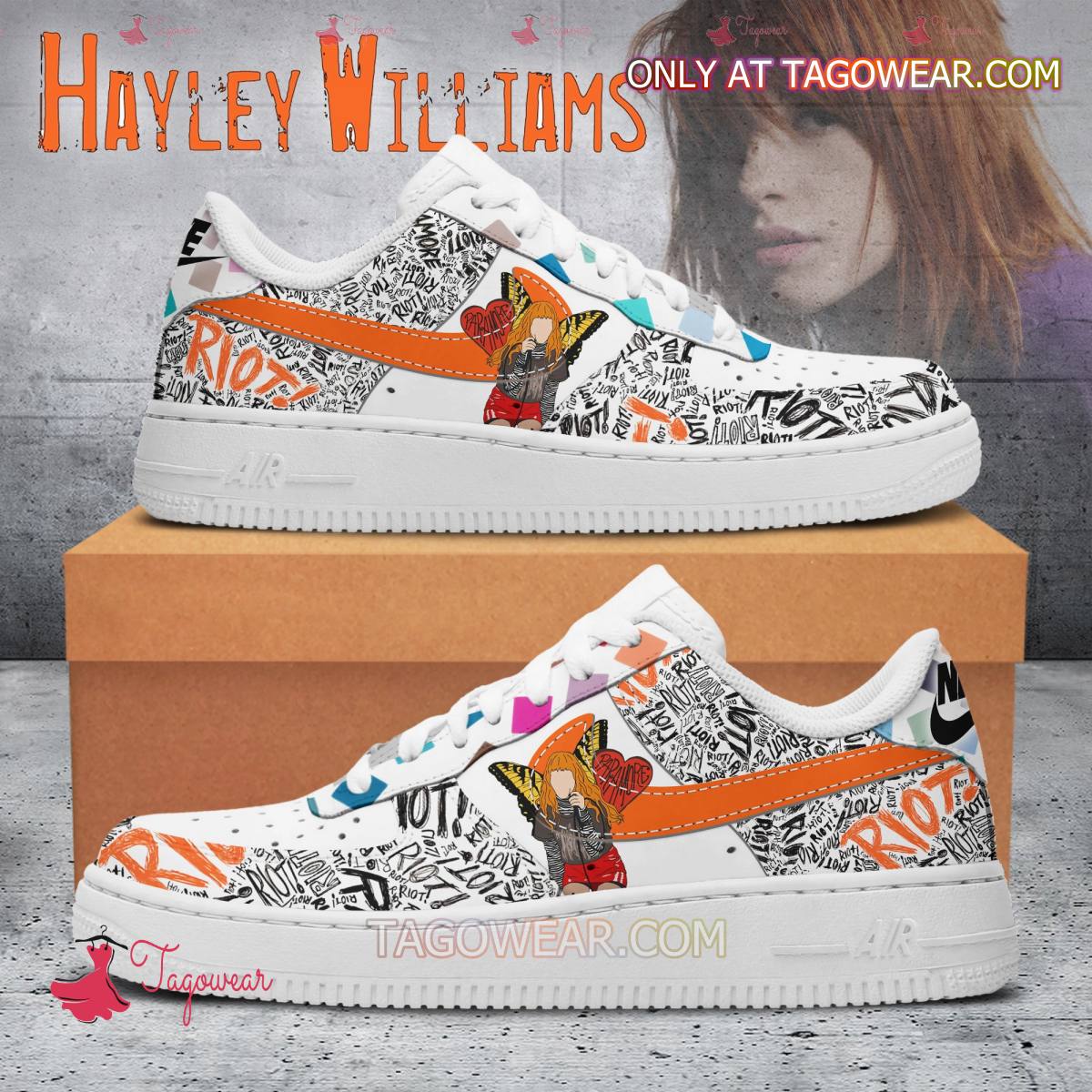JWFancy Hayley Williams Riot Air Low-Top Sneakers Shoes For Men And Women