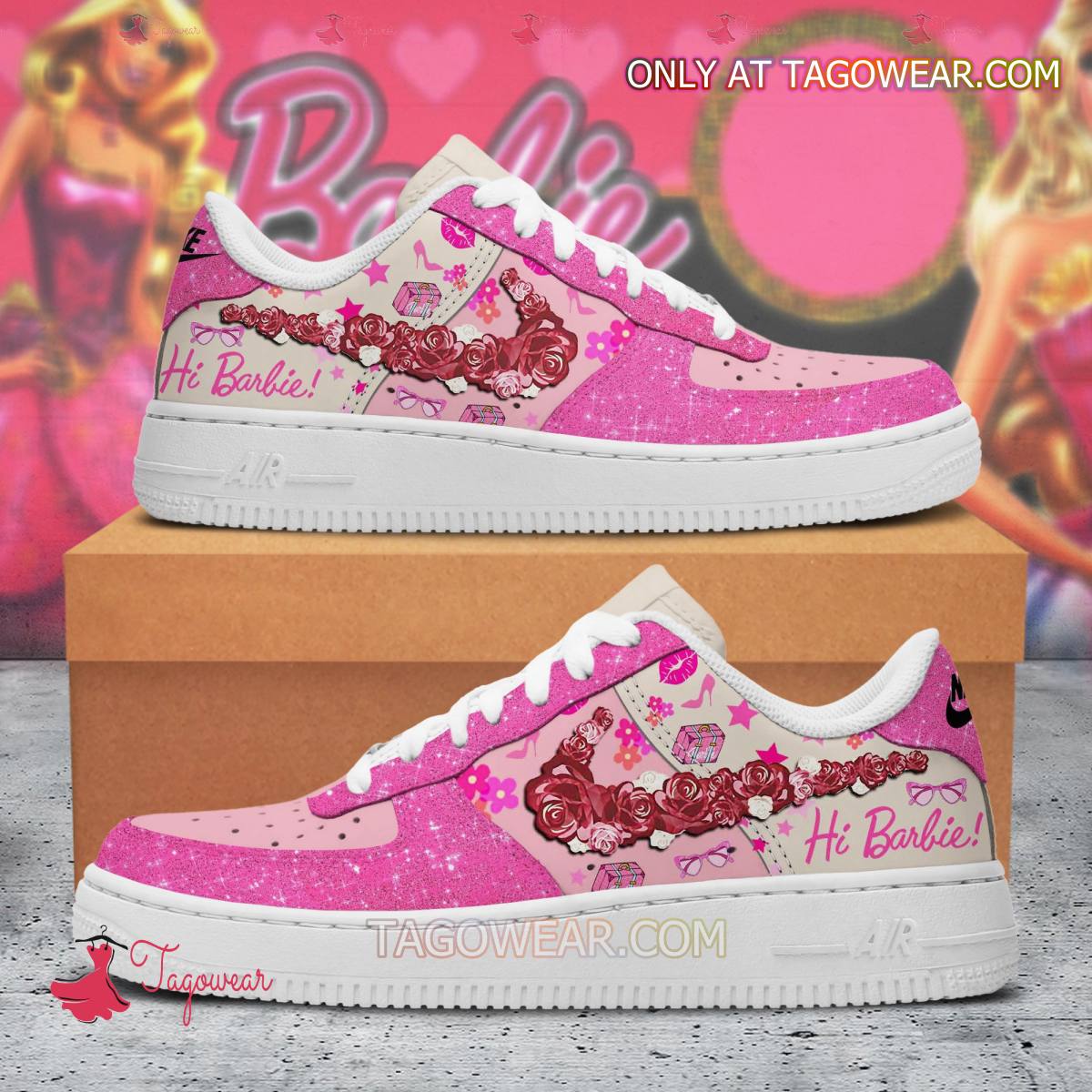 JWFancy Hi Barbie Air Low-Top Sneakers Shoes For Men And Women