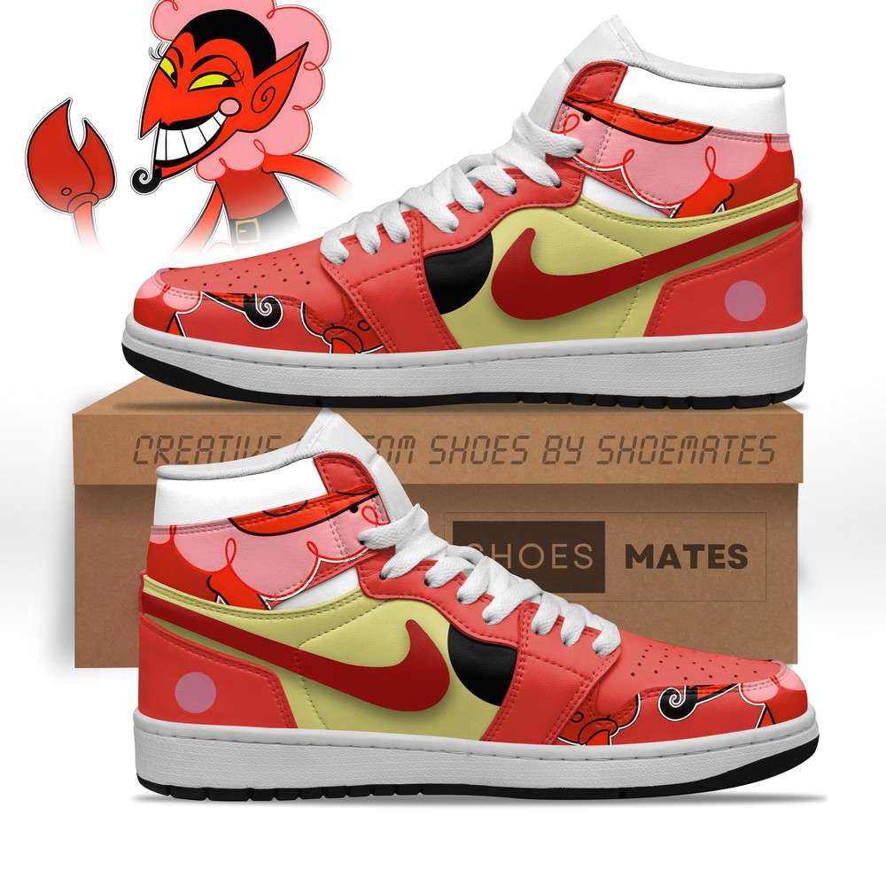 JWFancy Him The Powerpuff Girls AJ1 High Sneakers Shoes For Men And Women