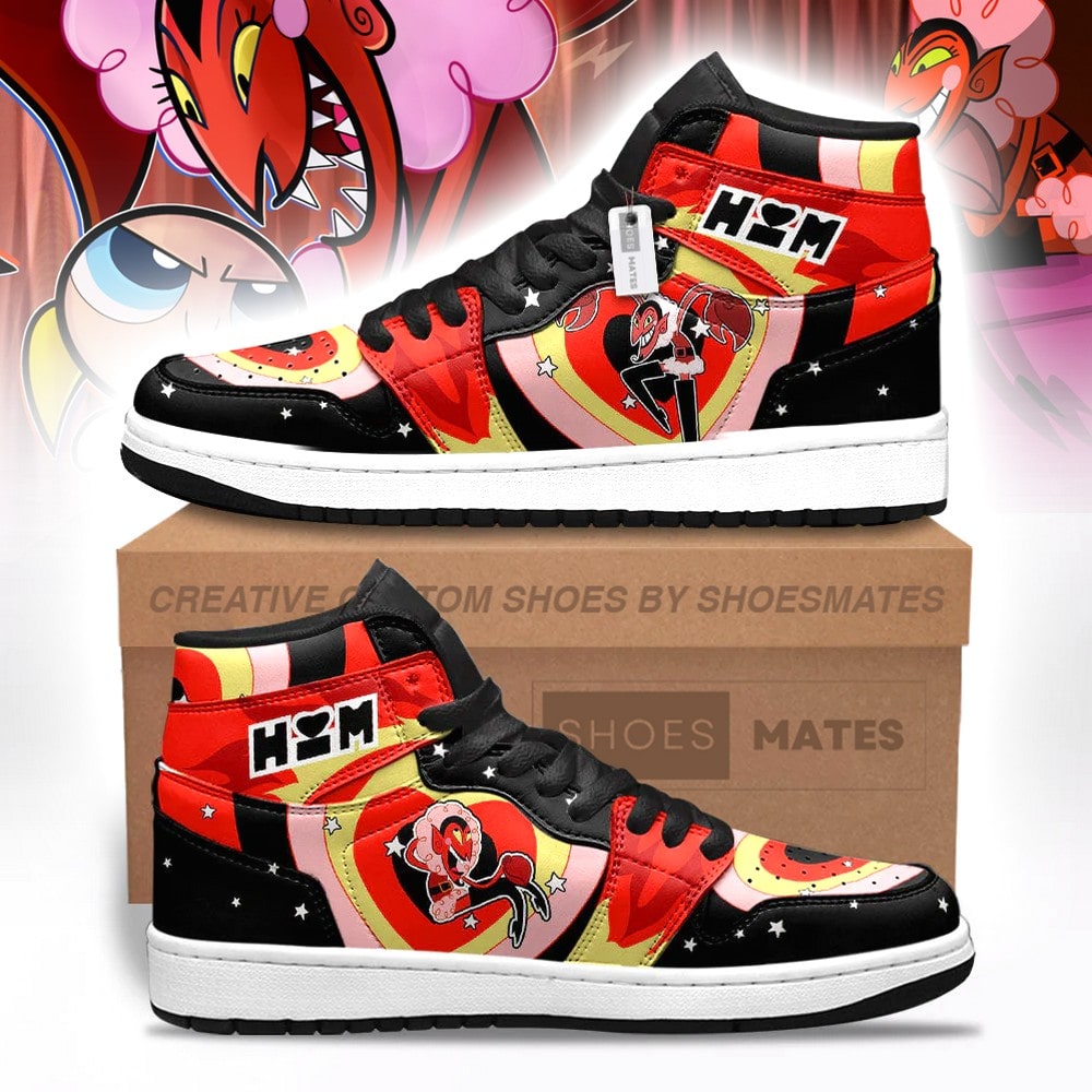 JWFancy Him The Powerpuff Girls AJ1 High Sneakers Shoes For Men And Women