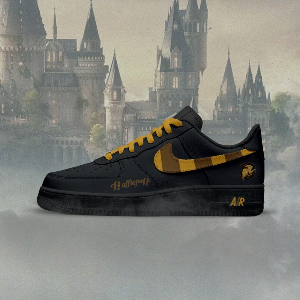 JWFancy Hogwart Hufflepuff Air Low-Top Sneakers Shoes For Men And Women