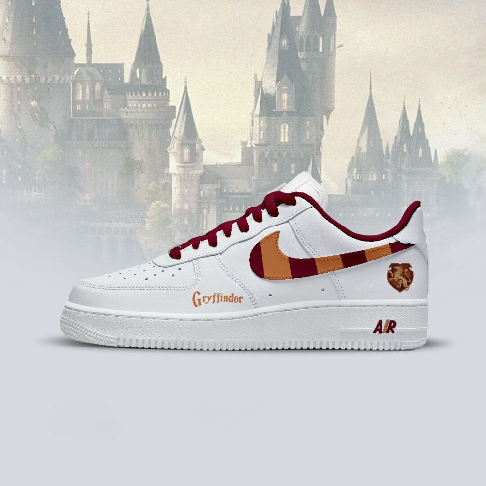 JWFancy Hogwart White Grinfindor Air Low-Top Sneakers Shoes For Men And Women