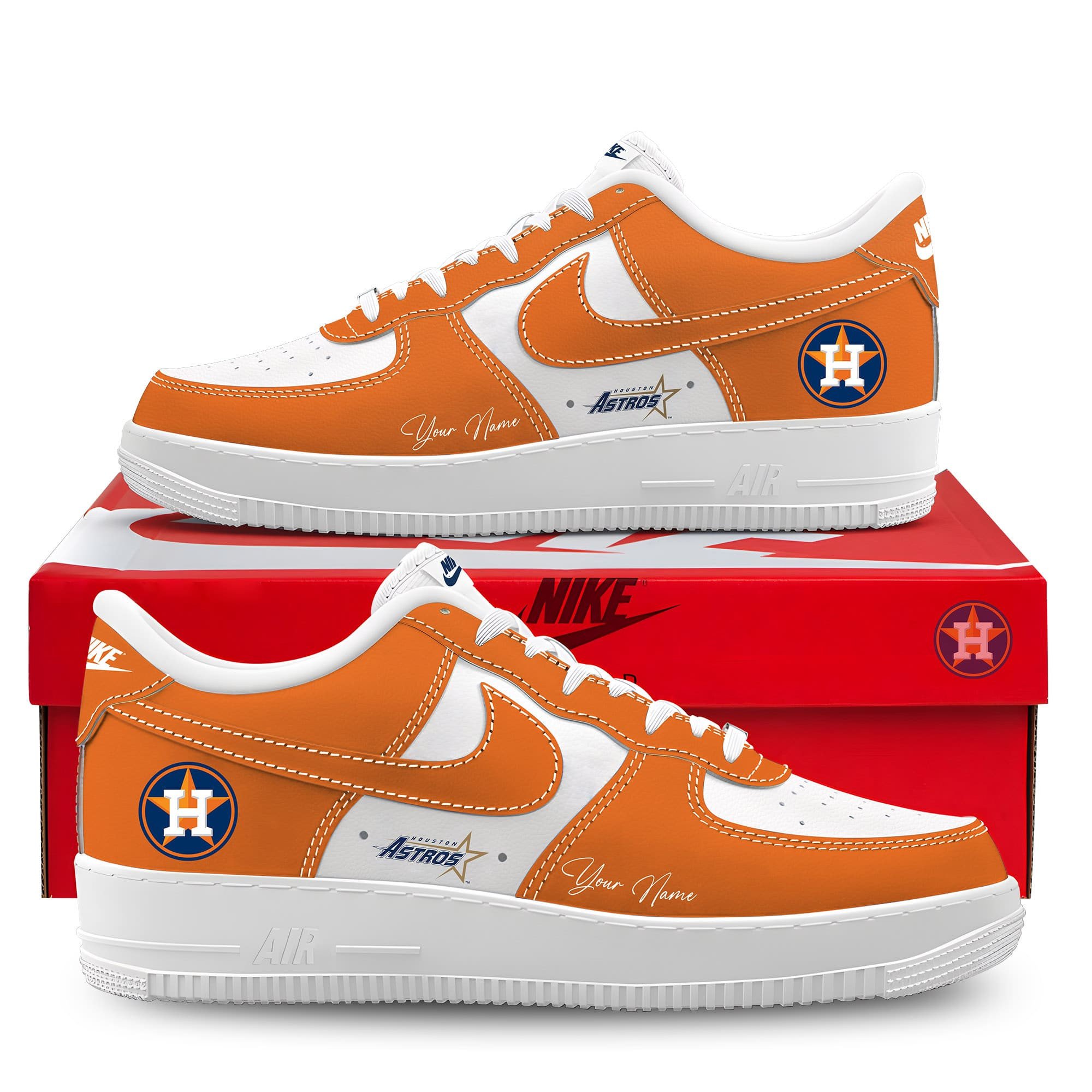 JWFancy Houston Astros Air Low-Top Sneakers Shoes For Men And Women
