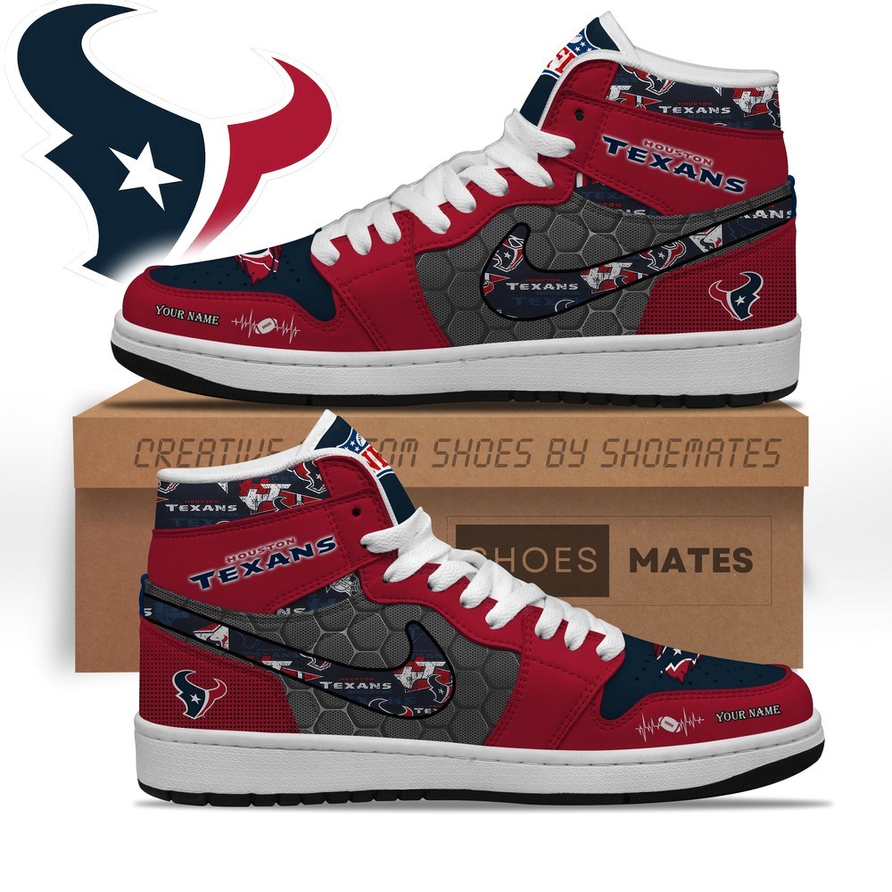 JWFancy Houston Texans AJ1 High Sneakers Shoes For Men And Women