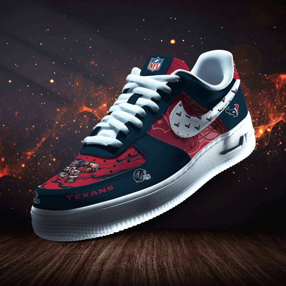 JWFancy Houston Texans Version 5 Air Low-Top Sneakers Shoes For Men And Women