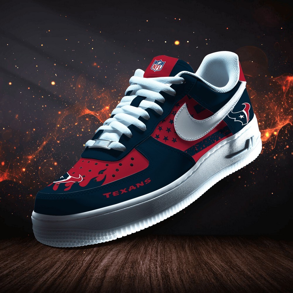 JWFancy Houston Texans Version 8 Air Low-Top Sneakers Shoes For Men And Women