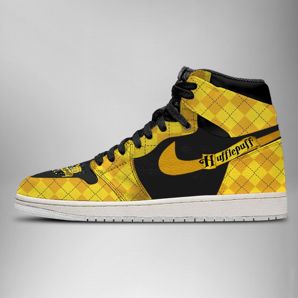JWFancy Hufflepuff Harry Potter AJ1 High Sneakers Shoes For Men And Women